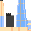 Bottom part of pixelart of the Burj Khalifa
