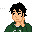 Pixelart of me at university questioning stuff